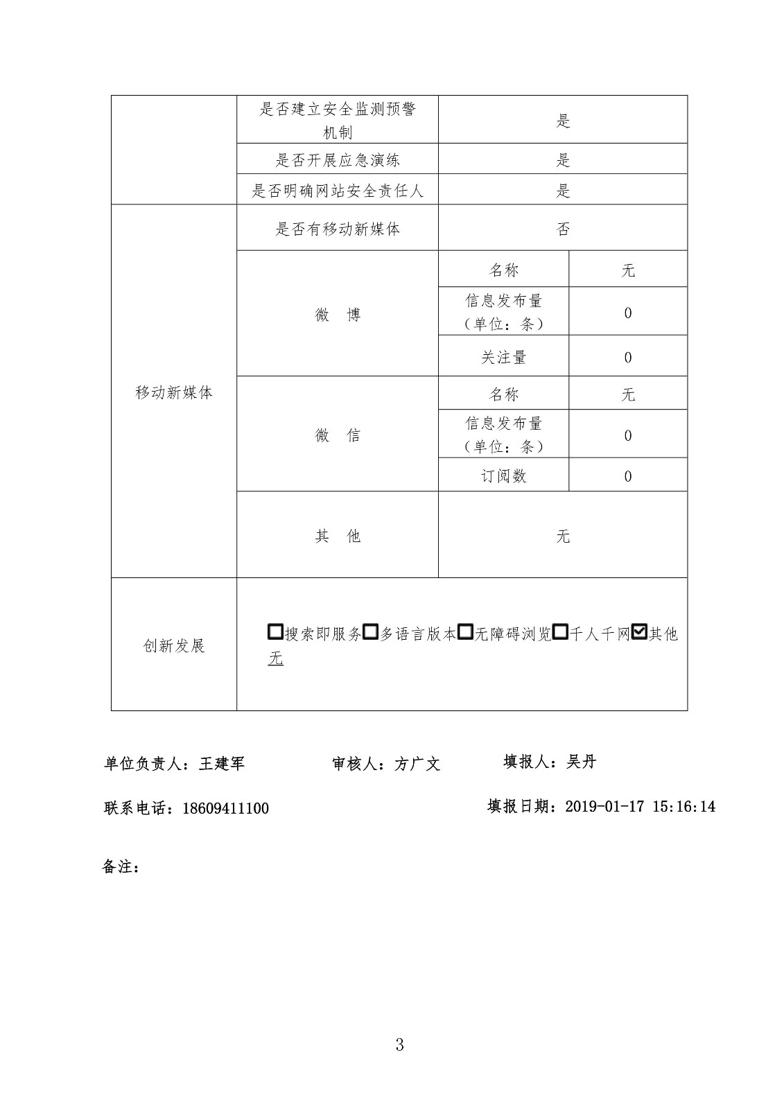 甘南州发改委2018年度政府网站年度报表